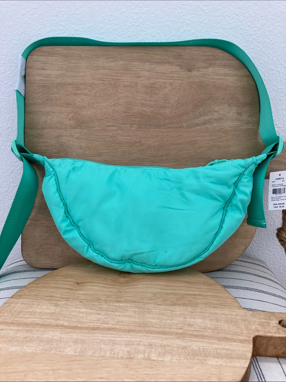 SALE! 50% Off NWT Claire’s Teal Crossbody Belt Bag with Front Pocket